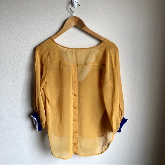 Marineblu blouse size medium - Picture 2 of 5